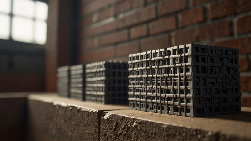 3D-кирпичи из переработанного пластика для экологичного строительства