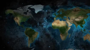 Карта реликтового излучения Cosmic Microwave Background с выделенными аномалиями