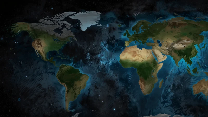 Карта реликтового излучения Cosmic Microwave Background с выделенными аномалиями