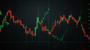 График трейдинга с разворотом цены и индикаторами RSI и MACD на фоне медвежьего рынка