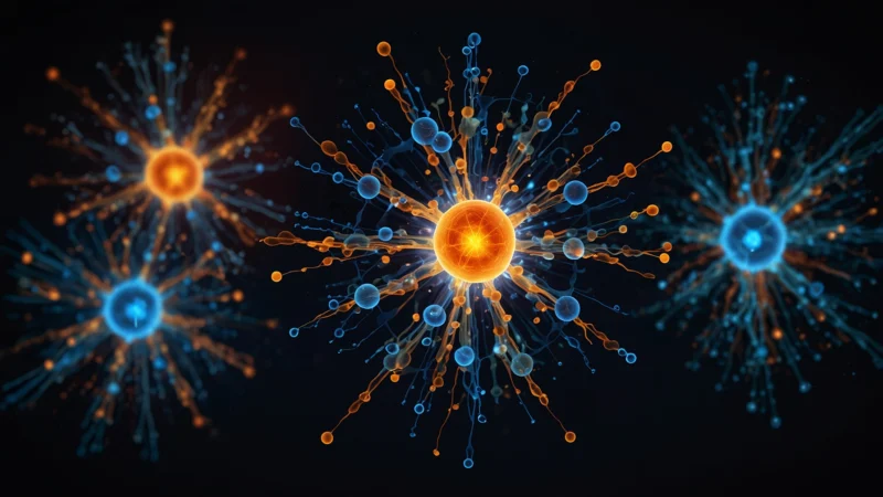 Nanoscale thermodynamic network illustrating irreversibility and information flow between molecular motors and quantum…