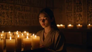 Мистический ритуал доступа к прошлым жизням через медитацию и свечи