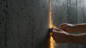 Умная шпаклёвка на стене с микротрещинами и эластичным покрытием