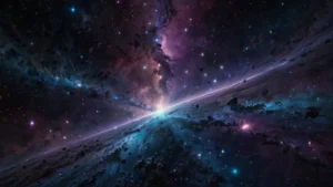 Абстрактная визуализация структур связи между реальностями: квантовые туннели и гравитационные мосты в многомерном…