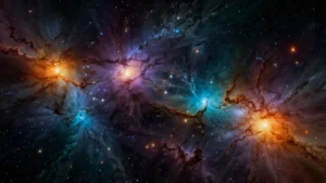 Космологическая структура Вселенной с гравитационными волнами и энтропией на больших масштабах