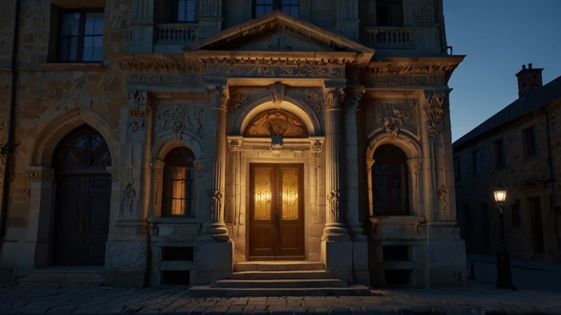 Лазерное 3D-сканирование фасада старинного здания с высокой точностью