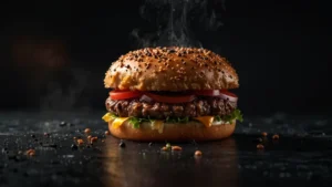 Криптокотлеты нового поколения на тарелке как пример инновационного мясного протеина