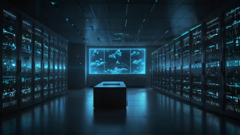 Облачная инфраструктура обрабатывает объемные голографические данные в реальном времени, создавая трехмерное изображение