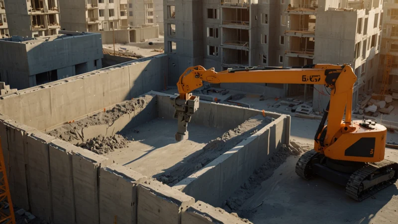 Роботизированная 3D-печать многоквартирного дома на строительной площадке без башенного крана
