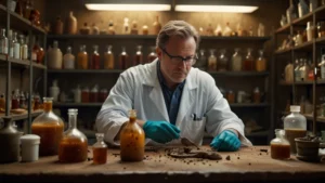 Лабораторный анализ древнего сосуда для восстановления исторического аромата