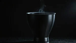 Символическое изображение темной воронки как воронки с тенью, скрывающей светящийся объект в центре, концепция…